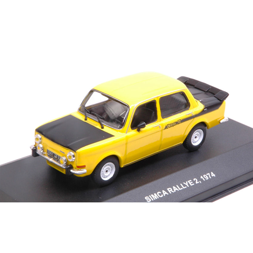 SIMCA RALLY 2 1974 YELLOW/BLACK 1:43 Solido Auto Stradali Modellino