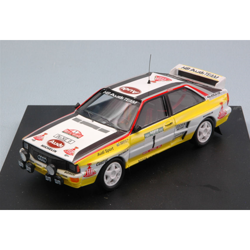 AUDI QUATTRO N.1 WINNER PORTUGALL 1983 H.MIKKOLA-A.HERTZ 1:43 Trofeu Auto Rally Modellino