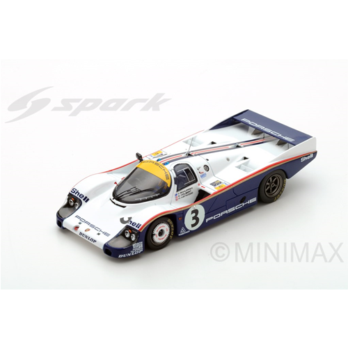 PORSCHE 956 N.7 WINNER LE MANS 1983 HOLBERT-HAYWOOD-SCHUPPAN 1:64 Spark Model Auto Competizione Modellino