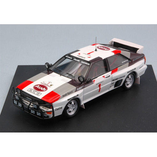 AUDI QUATTRO N.1 3rd SAFARI EAST AFRICA 1983 Michelle Mouton-Fabrizia Pons 1:43 Trofeu Auto Rally Modellino