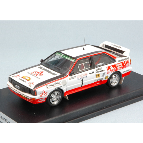 AUDI QUATTRO N.1 2nd HUNSRUCK RALLYE 1985 H.DEMUTH-E.RADAELLI 1:43 Trofeu Auto Rally Modellino