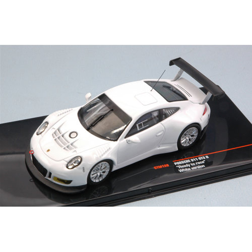 PORSCHE 911 GT3 R "READY TO RACE" 2017 WHITE VERSION 1:43 Ixo Model Auto Competizione Modellino
