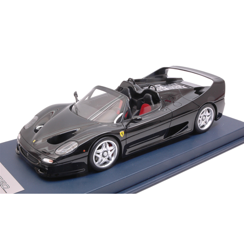 FERRARI F50 SPIDER 1995 NERO DS CON VETRINA 1:18 Looksmart Auto Stradali Modellino