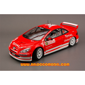 PEUGEOT 307 N.5 2004 1:18 Solido Auto Rally Modellino