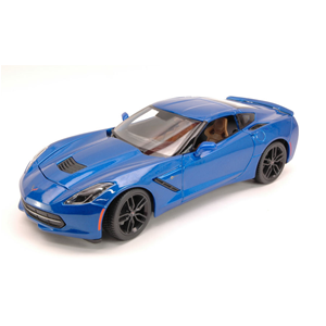CORVETTE STINGRAY Z51 2014 BLUE 1:18 Maisto Auto Stradali Modellino
