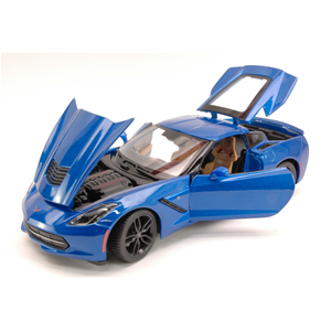 CORVETTE STINGRAY Z51 2014 BLUE 1:18 Maisto Auto Stradali Modellino