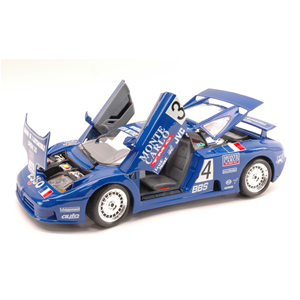 BUGATTI EB110 N.34 24th (ACCIDENT) LE MANS 1994 CUDINI-HELARY-BOUILLON 1:18 Burago Auto Competizione Modellino