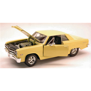 CHEVROLET MALIBU SS 1965 LIGHT YELLOW 1:24 Maisto Auto Stradali Modellino