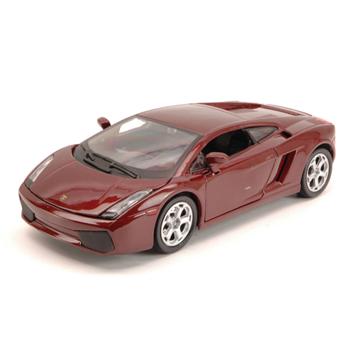 LAMBORGHINI GALLARDO 2005 DARK RED 1:24 Burago Auto Stradali Modellino