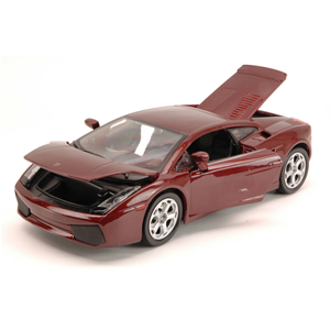 LAMBORGHINI GALLARDO 2005 DARK RED 1:24 Burago Auto Stradali Modellino