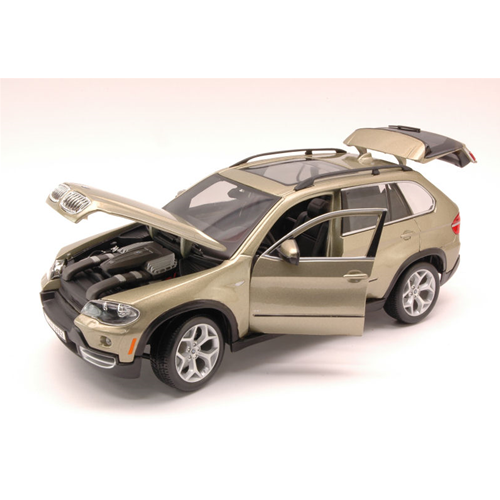 BMW X 5 2007 SILVERGOLD 1:18 Burago Auto Stradali Modellino
