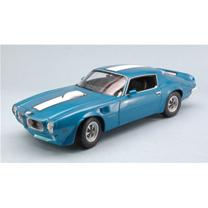 PONTIAC FIREBIRD TRANS AM 1972 BLUE WITH WHITE STRIPES 1:18 Welly Auto Stradali Modellino