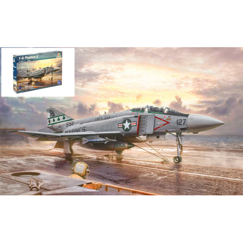 F-4J PHANTOM II KIT 1:48 Italeri Kit Aerei Modellino