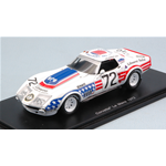 CHEVROLET CORVETTE N.72 DNF LE MANS 1972 J.GREENWOOD-A.CUDINI-B.DARNICHE 1:43 Spark Model Auto Competizione Modellino