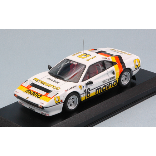 FERRARI 308 GTB N.16 RALLY DEI LAGHI 1984 1:43 Best Model Auto Rally Modellino