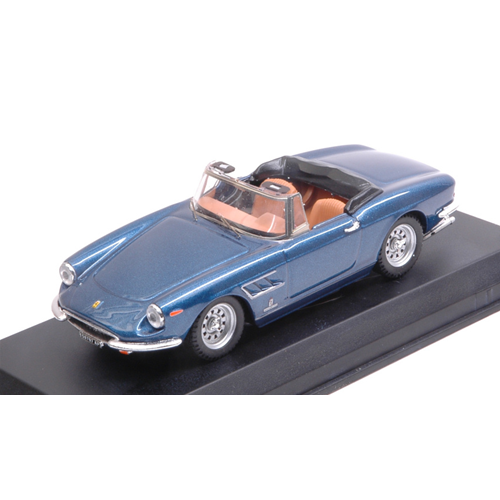 FERRARI 330 GTS 1968 BLUE METALLIC 1:43 Best Model Auto Stradali Modellino