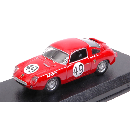 FIAT ABARTH 850 S N.49 44th LE MANS 1960 FERET-SPYCHINGER 1:43 Best Model Auto Competizione Modellino