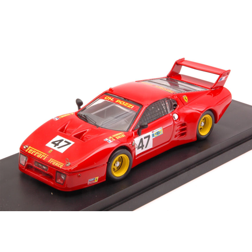 FERRARI 512 BB N.47 5th (1st.CLASS) LE MANS 1981 ANDRUET-BALLOT LENA-REGOUT 1:43 Best Model Auto Competizione Modellino