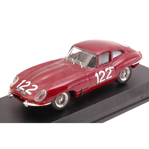 JAGUAR E COUPE' N.122 TARGA FLORIO 1963 RAVETTO-BAGGIO 1:43 Best Model Auto Competizione Modellino