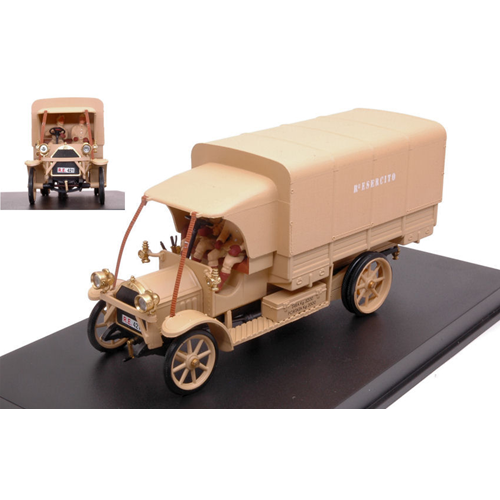 FIAT 18 BL ESERCITO ITALIANO 1919 "IL RE DEL DESERTO" WITH 2 FIGURES 1:43 Rio Mezzi Militari Modellino