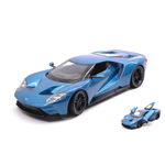 FORD GT 2017 METALLIC BLUE 1:24 Welly Auto Stradali Die Cast Modellino