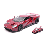 FORD GT 2017 METALLIC RED 1:24 Welly Auto Stradali Modellino