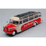BORGWARD BO 4000 BEIGE/RED 1952 1:43 Ixo Model Autobus Modellino