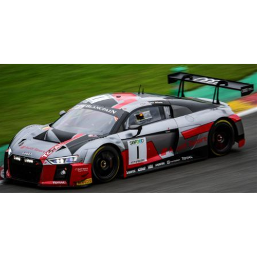 AUDI R8 N.1 6th 24H SPA 2017 GARCIA-MULLER-RAST 1:43 Spark Model Auto Competizione Modellino