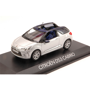 CITROEN DS3 CABRIO 2013 SILVER 1:43 Norev Auto Stradali Modellino