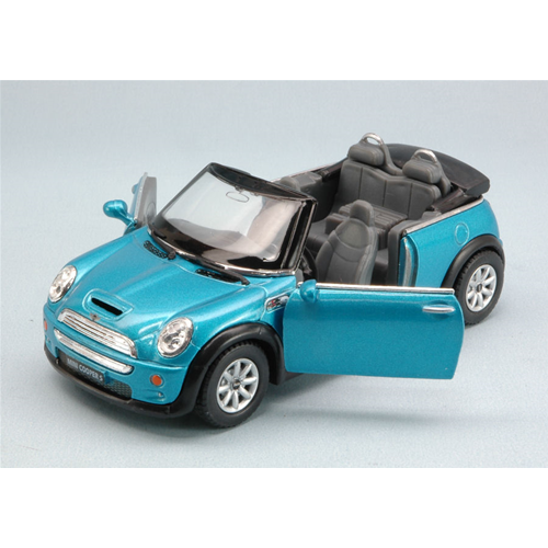 MINI COOPER S CONVERTIBLE cm 12,5 Colori Assortiti (1 Modellino a Scelta) 1:28 Kinsmart Modellismo Giocattolo Modellino
