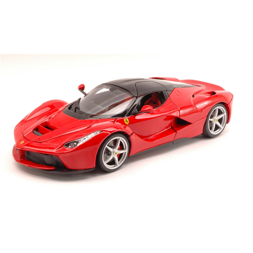 SIGNATURE FERRARI LA FERRARI 2013 RED WITH SHOWCASE 1:18 Burago Auto Stradali Modellino
