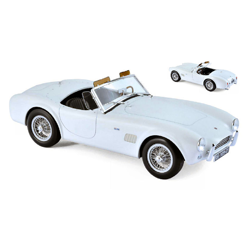 AC COBRA 289 1963 WHITE 1:18 Norev Auto Stradali Modellino