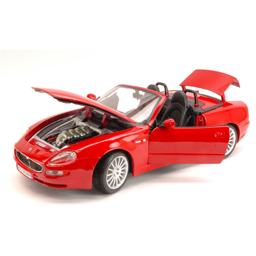 MASERATI 3200 GT SPYDER 2004 RED 1:18 Burago Auto Stradali Modellino