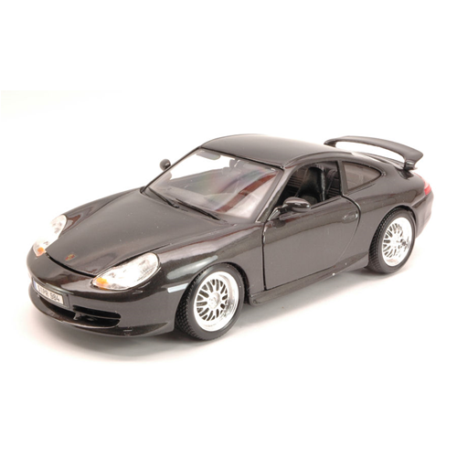 PORSCHE 911 GT3 STRASSE 1997 BLACK 1:18 Burago Auto Stradali Modellino