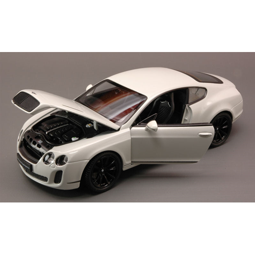 BENTLEY CONTINENTAL SUPERSPORTS 2010 WHITE 1:24 Welly Auto Stradali Modellino
