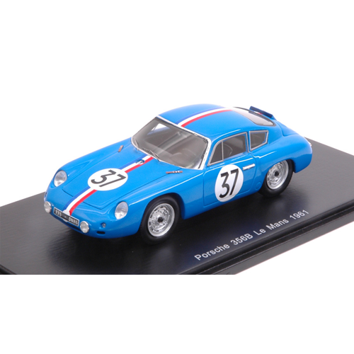 PORSCHE 356B CARRERA ABARTH GTL N.37 DNF LE MANS 1961 BUCHET-MONNERET 1:43 Spark Model Auto Competizione Modellino