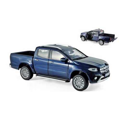 MERCEDES X CLASS 2018 PICK UP BLUE METALLIC 1:18 Norev Auto Stradali Modellino