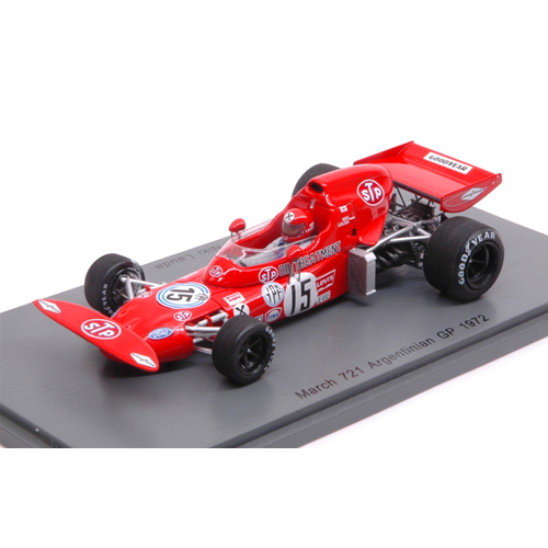 MARCH 721X N.LAUDA 1972 N.15 7th ARGENTINA GP 1:43 Spark Model Formula 1 Modellino