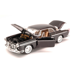 CRYSLER C300 1955 BLACK 1:24 MotorMax Auto Stradali Modellino