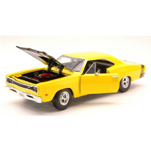 DODGE CORONET SUPER BEE 1969 YELLOW 1:24 MotorMax Auto Stradali Modellino