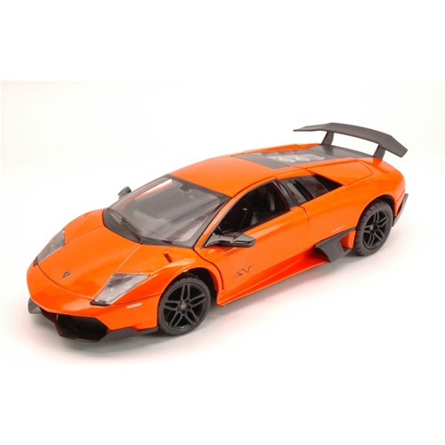 LAMBORGHINI MURCIELAGO LP670-4 SV 2009 ORANGE 1:24 Rastar Auto Stradali Modellino