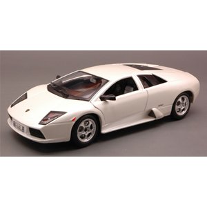 LAMBORGHINI MURCIELAGO 2001 WHITE 1:24 Burago Auto Stradali Modellino