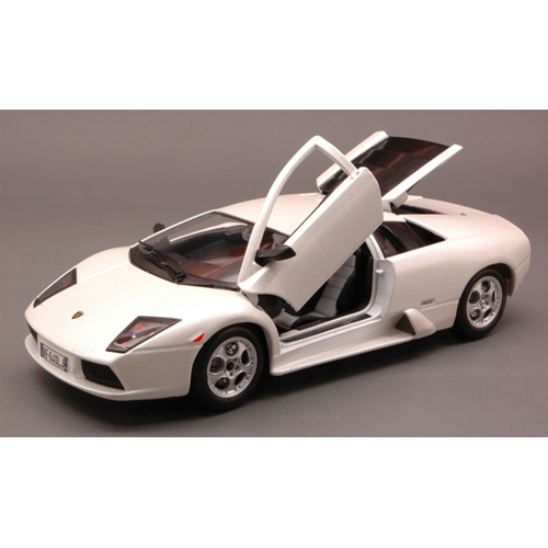 LAMBORGHINI MURCIELAGO 2001 WHITE 1:24 Burago Auto Stradali Modellino