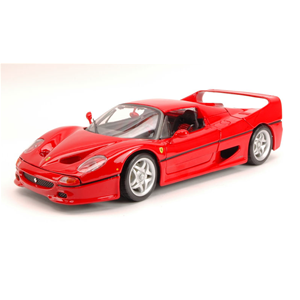 FERRARI F50 1995 RED 1:18 Burago Auto Stradali Modellino