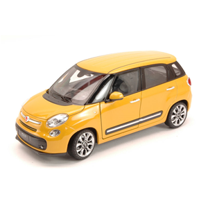 FIAT 500L 2013 YELLOW 1:24 Welly Auto Stradali Modellino