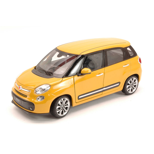 FIAT 500L 2013 YELLOW 1:24 Welly Auto Stradali Modellino