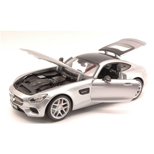 MERCEDES AMG GT 2014 SILVER 1:18 Maisto Auto Stradali Modellino