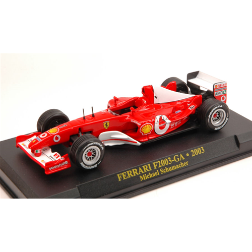 FERRARI F2003 GA M.SCHUMACHER N.1 BLISTER (SENZA CUPOLA) 1:43 Editoria Formula 1 Modellino