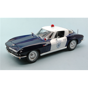CHEVROLET CORVETTE 1965 POLICE 1:18 Maisto Forze dell'Ordine Modellino