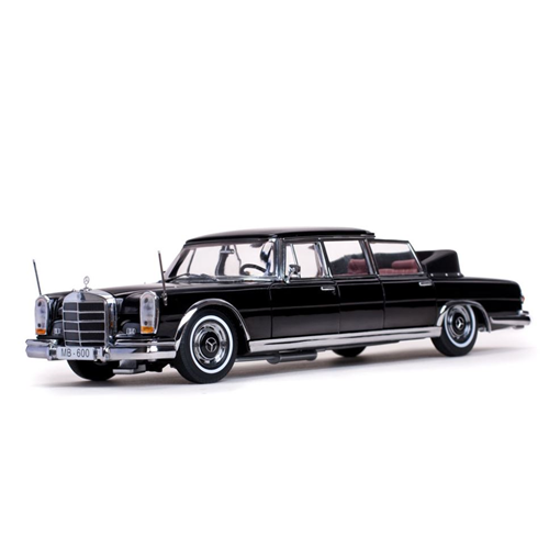 MERCEDES 600 LANDAULET 1966 BLACK 1:18 SunStar Auto Stradali Modellino